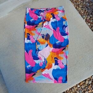 SHEIN Curve Colorful Halter Bodycon Dress Plus Size 2XL Plus Size EUC